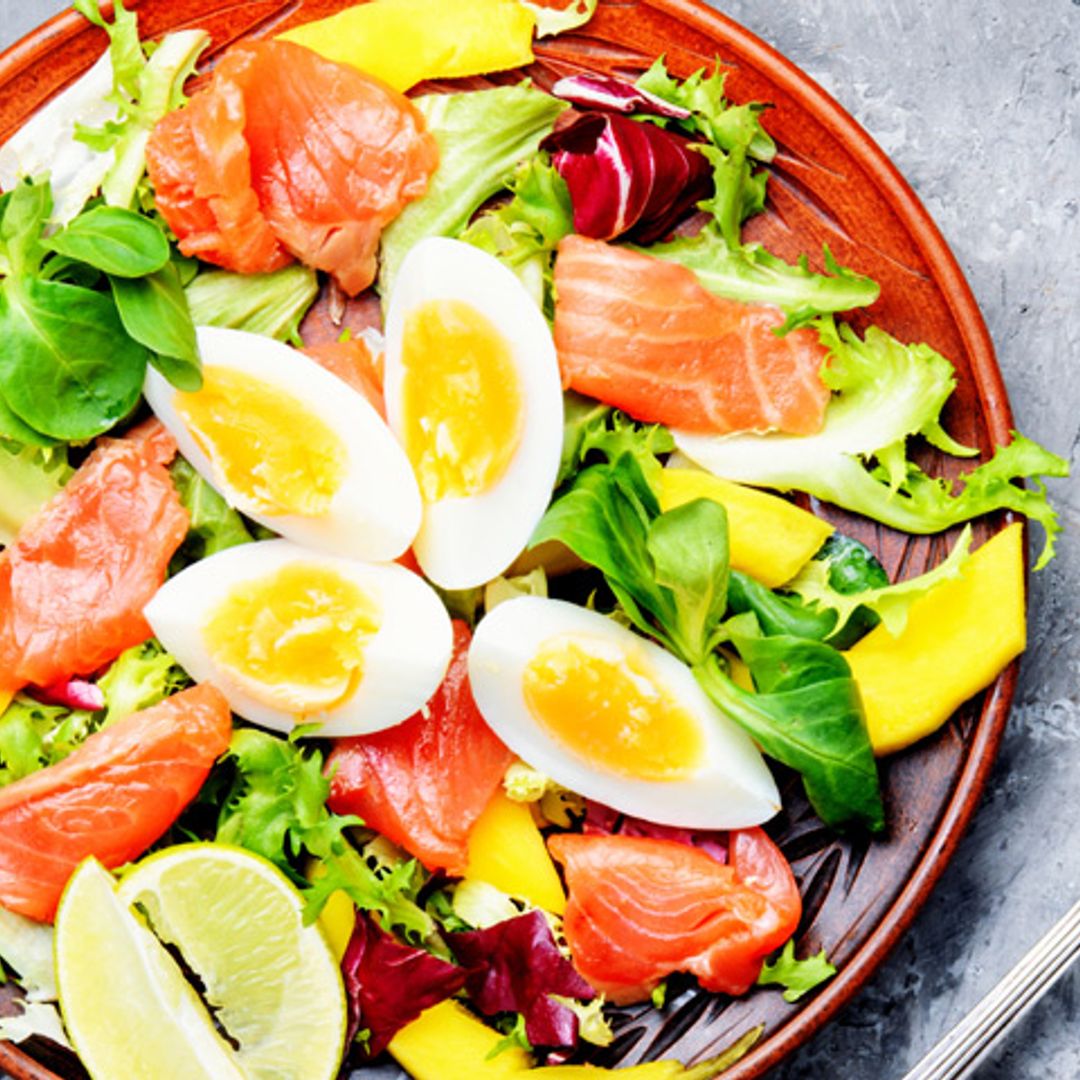 Ensalada de salmón y huevo