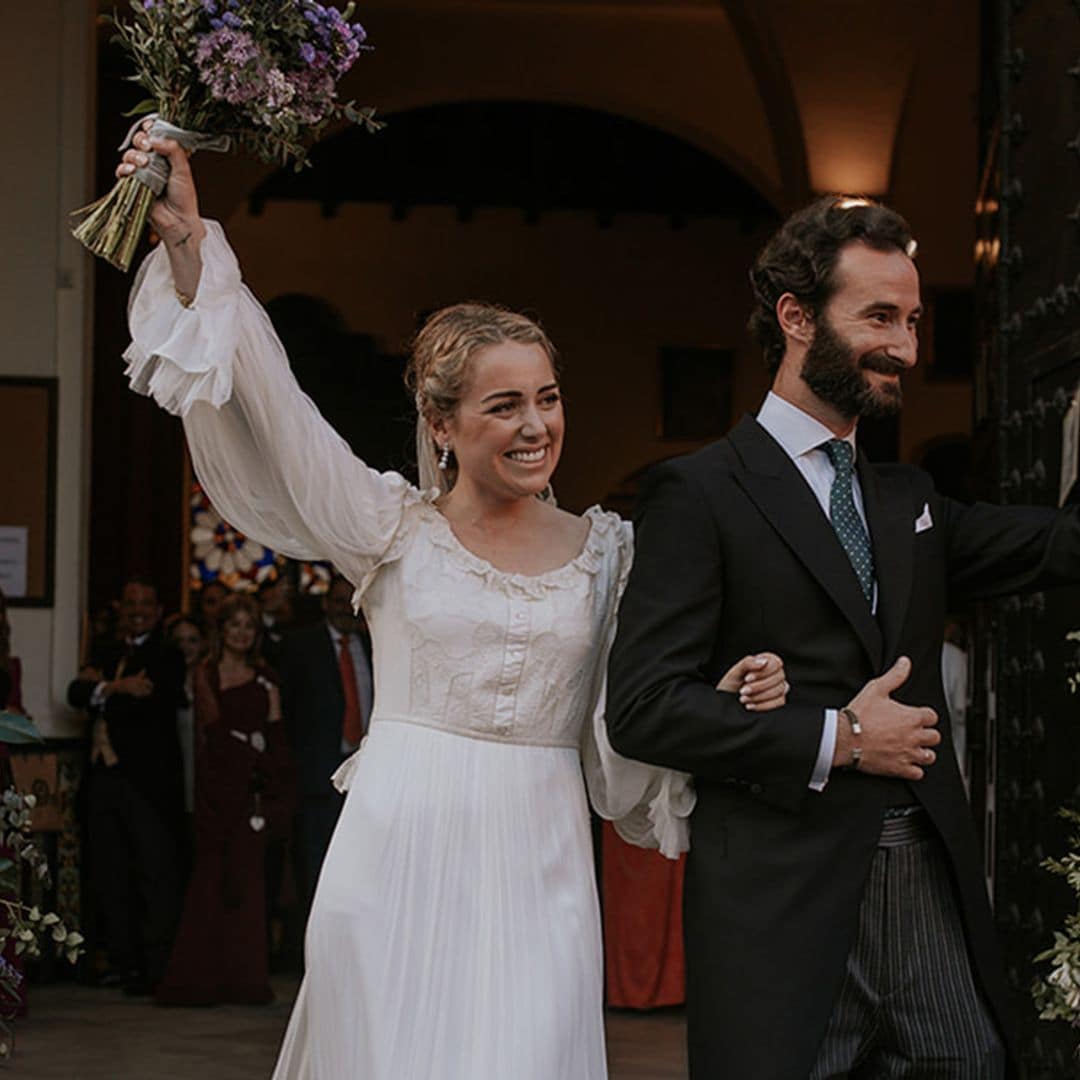 Paloma, la novia del look a lo 'Sentido y Sensibilidad' que se casó en Sevilla
