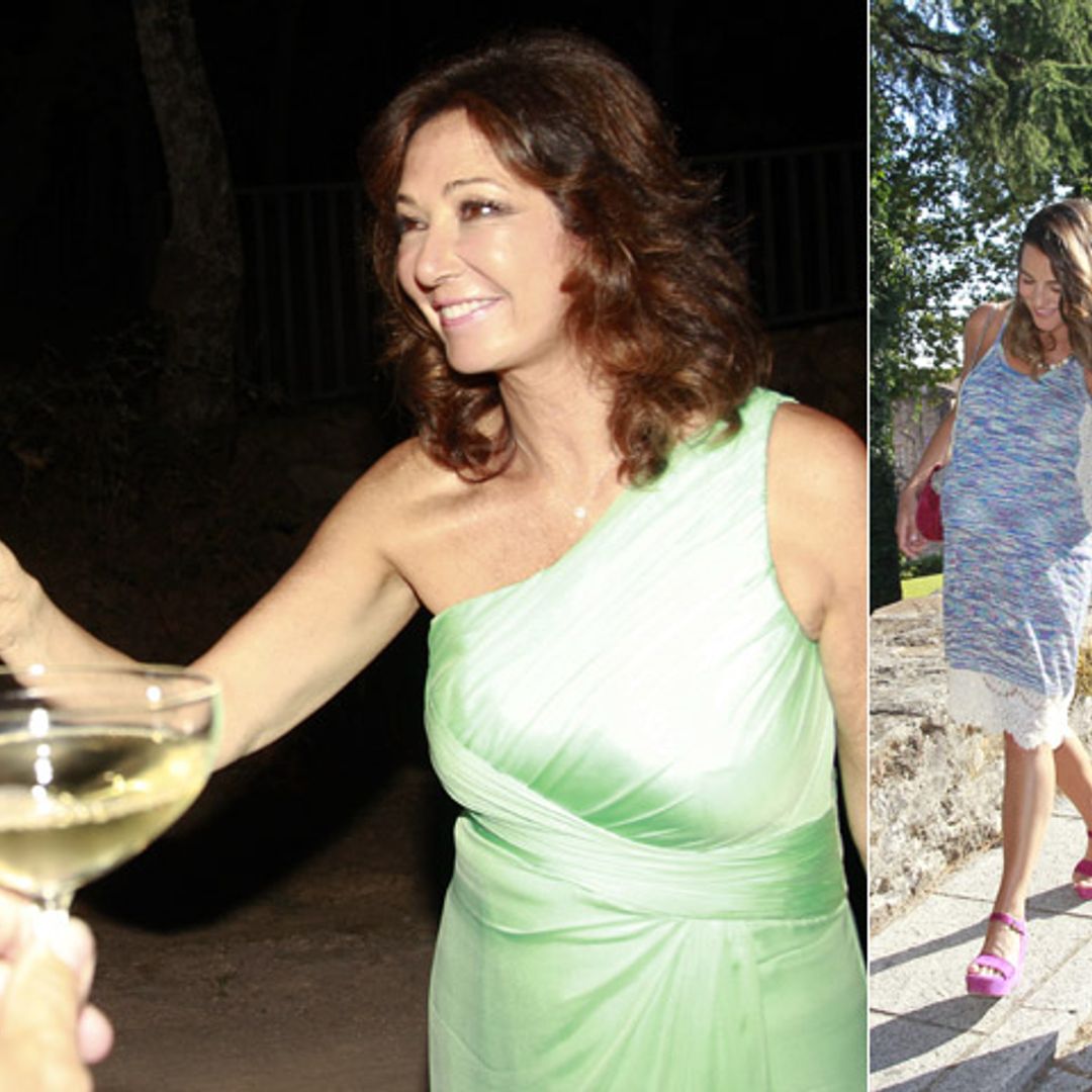 Amigos y compañeros brindan con Ana Rosa Quintana en la boda de su hijo Álvaro
