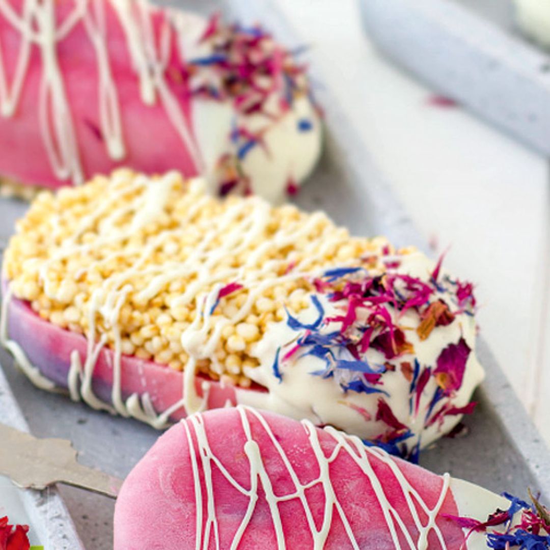 'Magnums' de frambuesas, arándanos y yogur