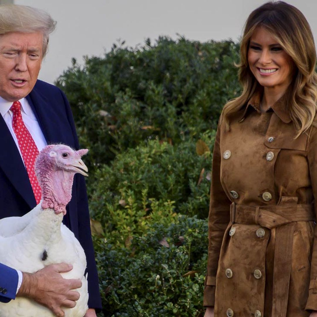 ¡Dos pavos mejor que uno! Los Trump indultan a 'Pan' y 'Mantequilla' por Acción de Gracias