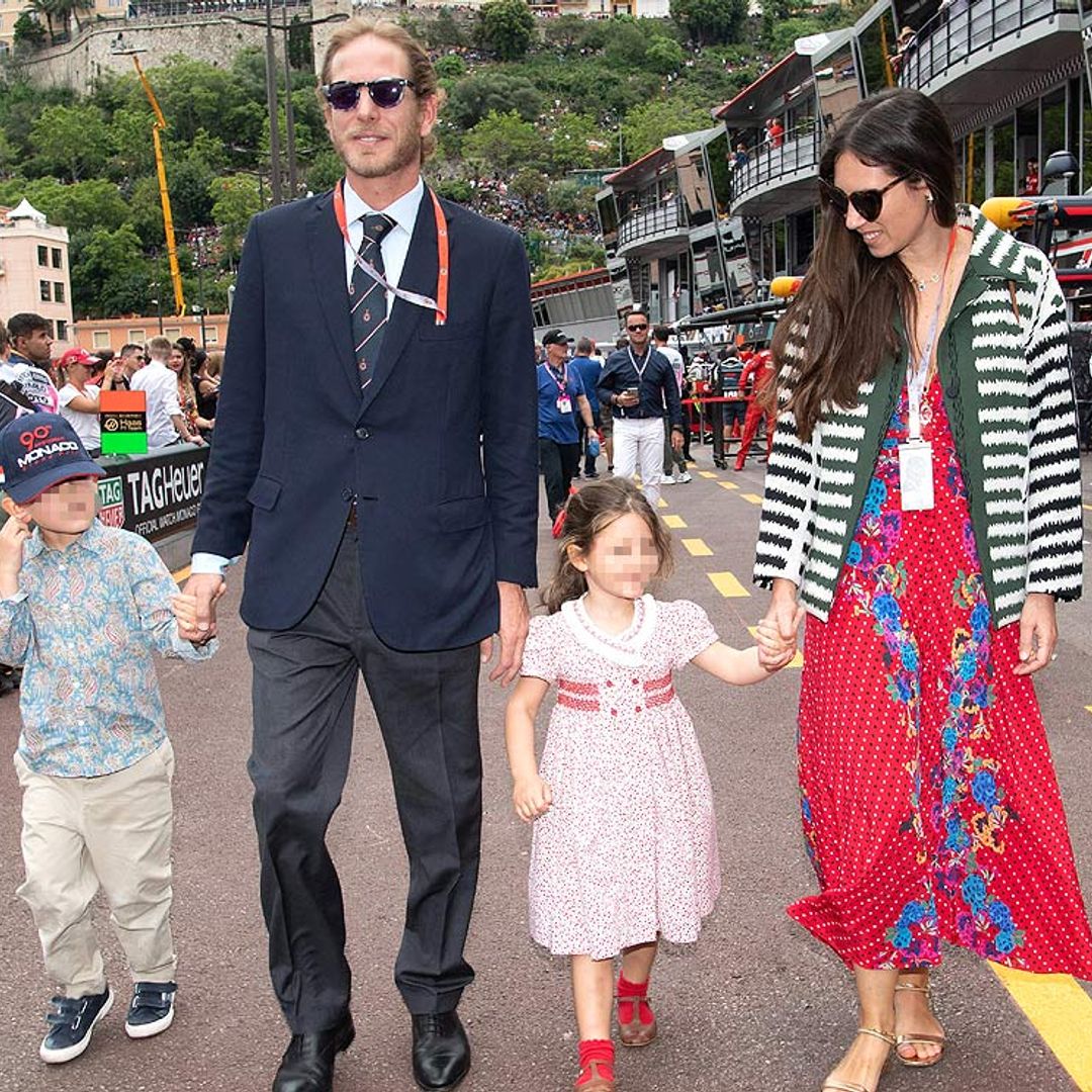 Las simpáticas imágenes de los hijos de Andrea Casiraghi y Tatiana Santo Domingo, en el GP de Mónaco