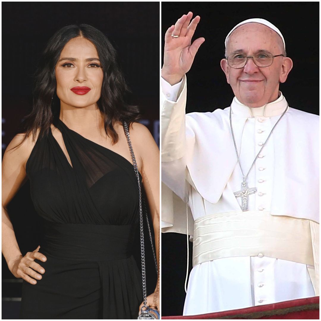 Salma Hayek se despide del Papa Francisco con un lindo recuerdo y un emotivo mensaje