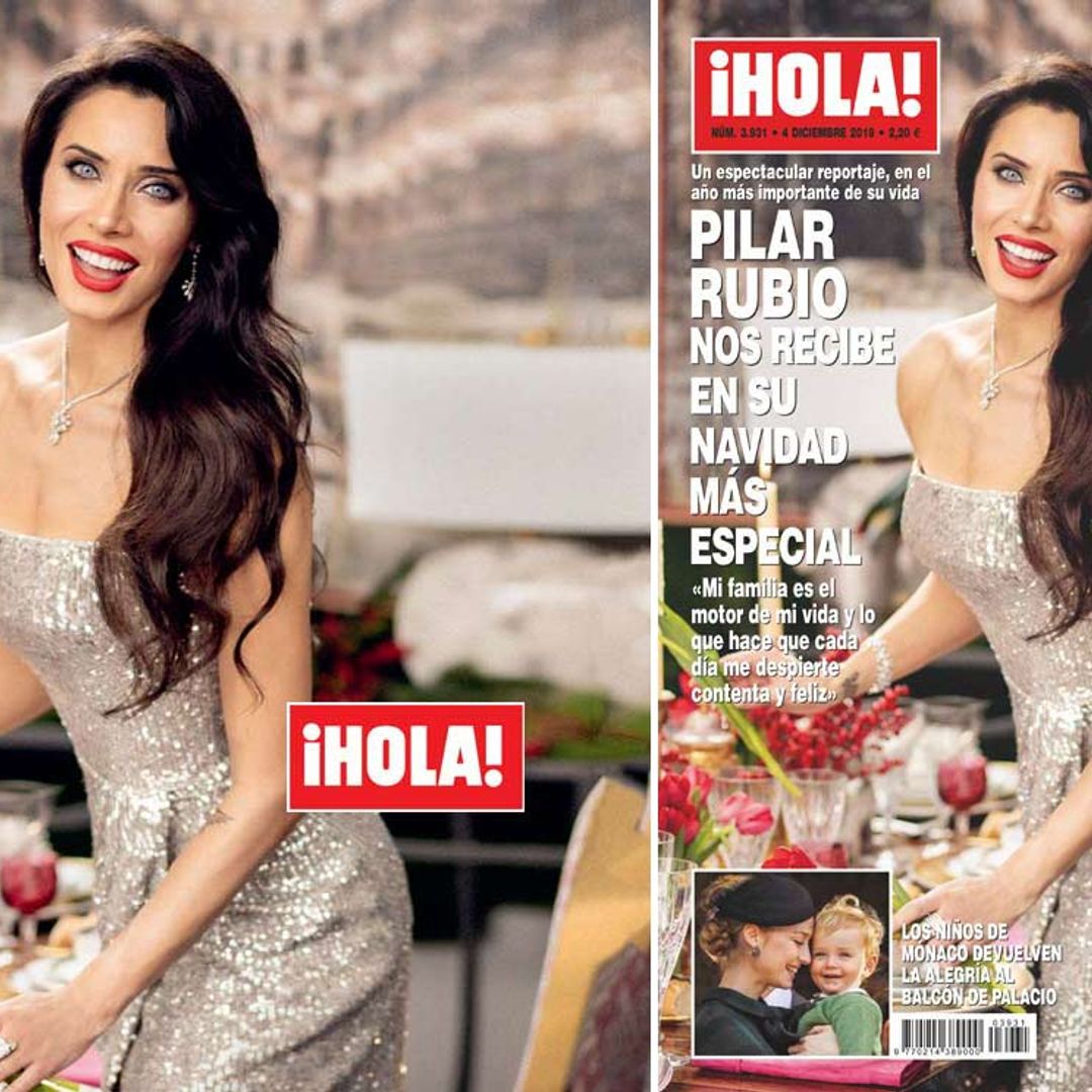 En ¡HOLA!, Pilar Rubio nos recibe en su Navidad más especial