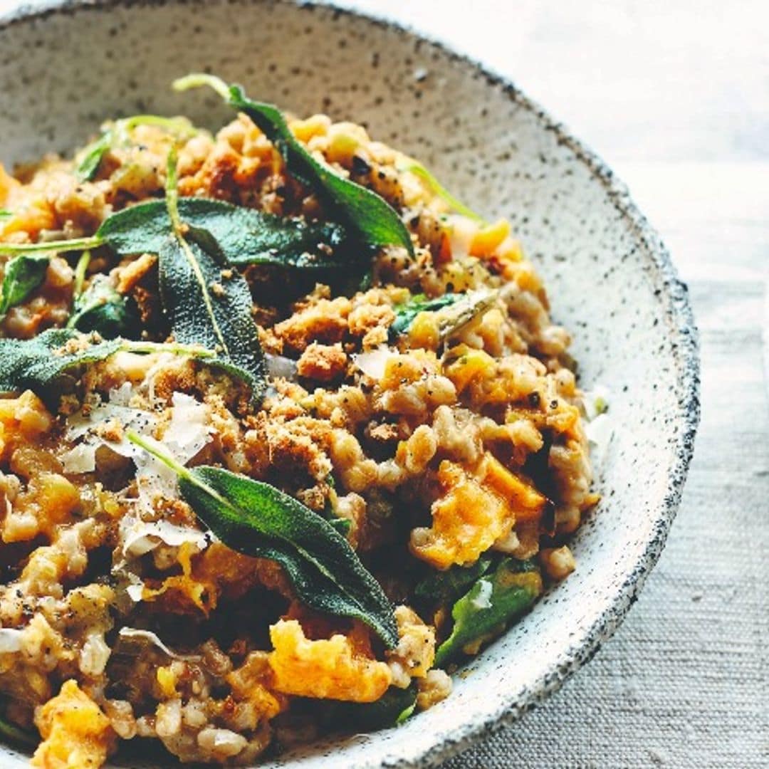 'Risotto' de calabaza y espelta