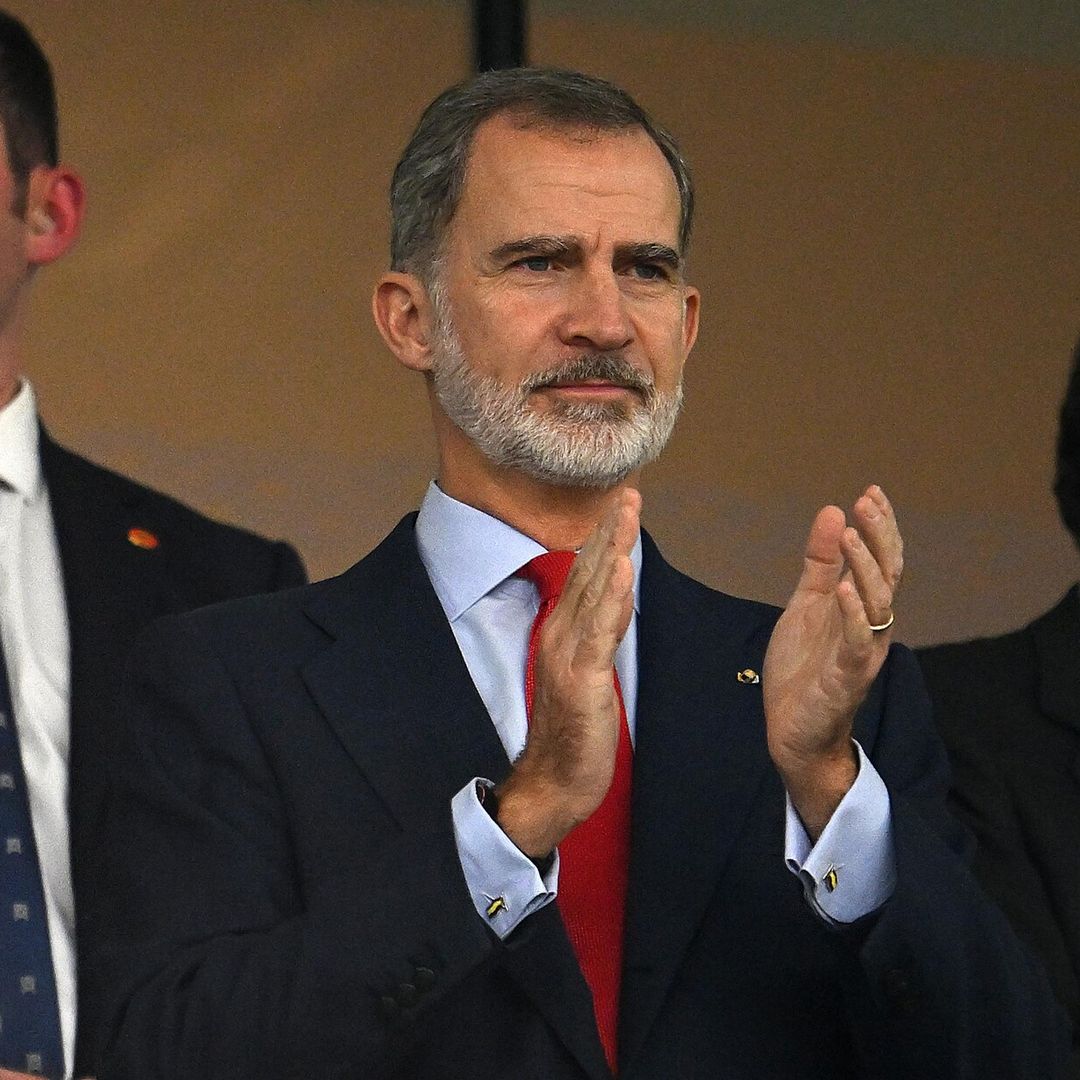 Felipe VI celebra el triunfo de la selección española ante Costa Rica