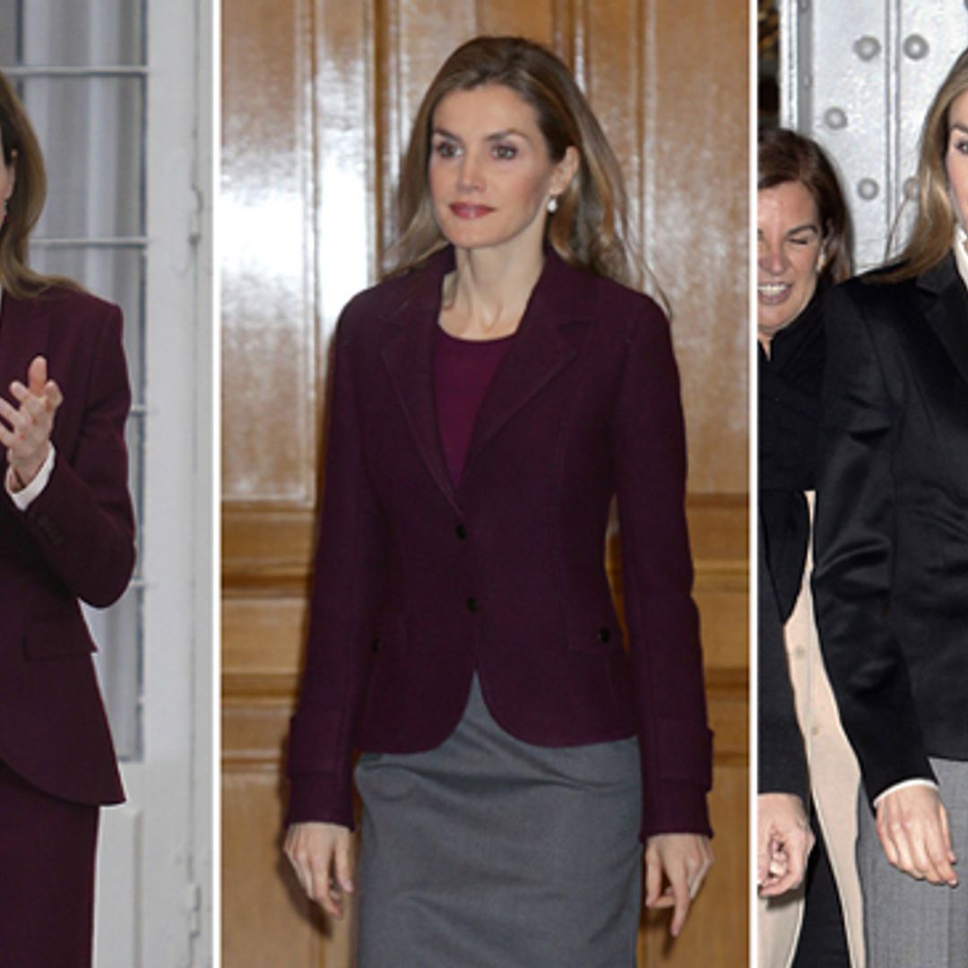 Doña Letizia y su ‘juego de tonos’ y la falda que ha conquistado a la realeza
