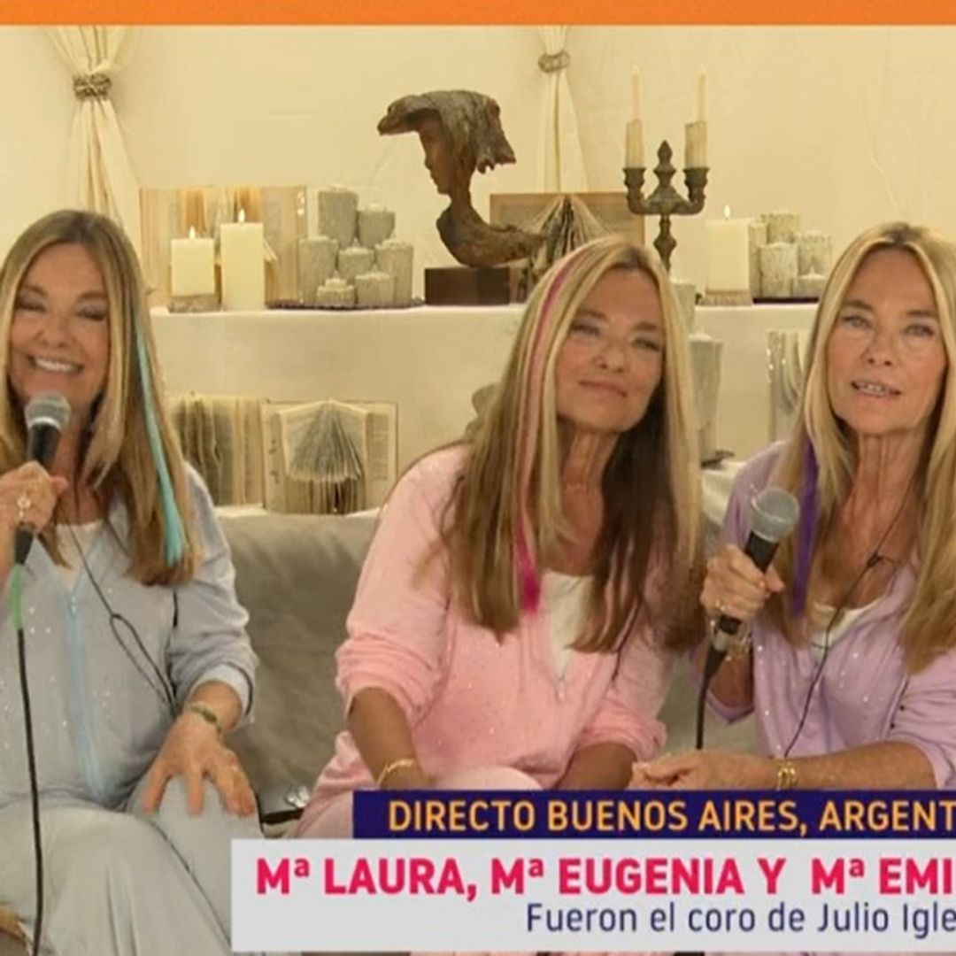 Las Trillizas de Oro reaparecen en escena y desvelan cómo fue su primer encuentro con Julio Iglesias: "Fue en un ascensor y nunca nos confundió"
