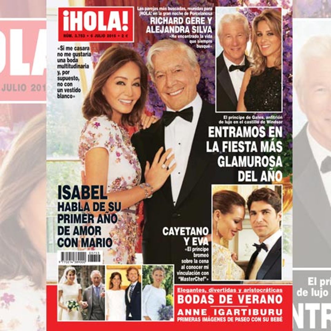Isabel Preysler habla de su primer año de amor con Mario Vargas Llosa: 'Si me casara no me gustaría una boda multitudinaria y, por supuesto, no con un vestido blanco'