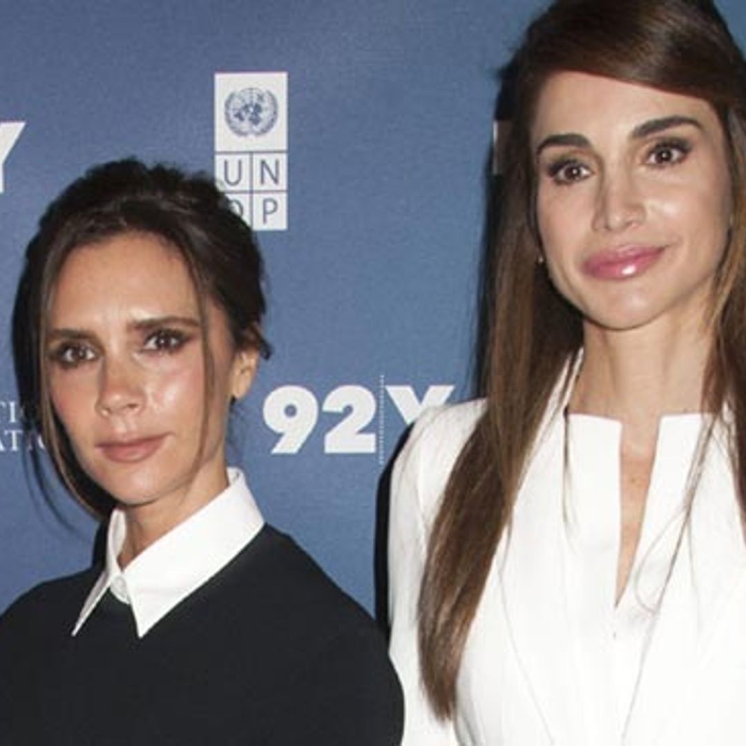 Rania de Jordania y Victoria Beckham, dos reinas de las tendencias frente a frente