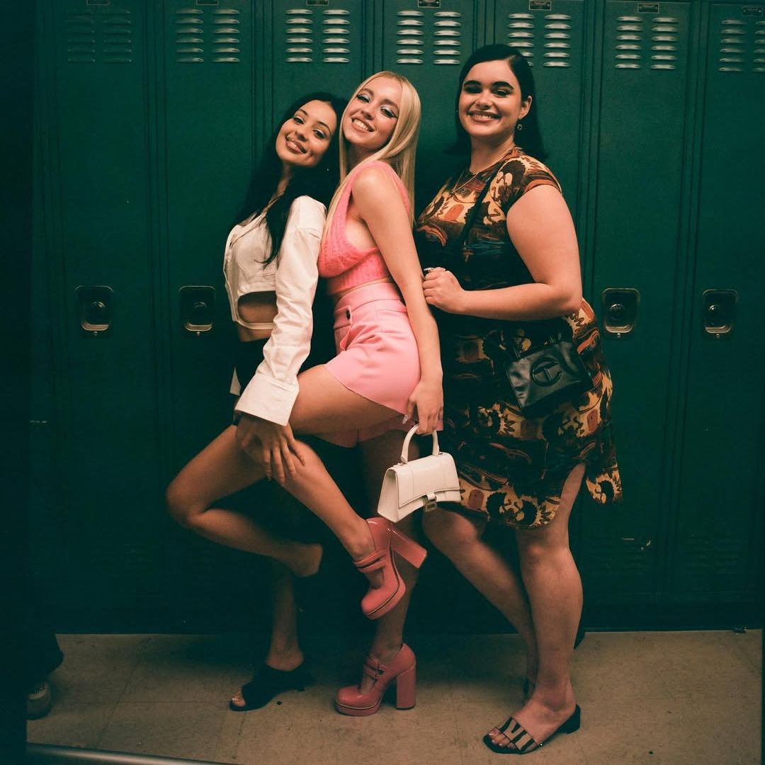 Alexa Demie, Sydney Sweeney y Barbie Ferreira en 'Euphoria'