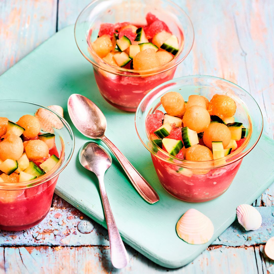 La receta más fácil del verano: sopa de sandía y melón en 5 minutos