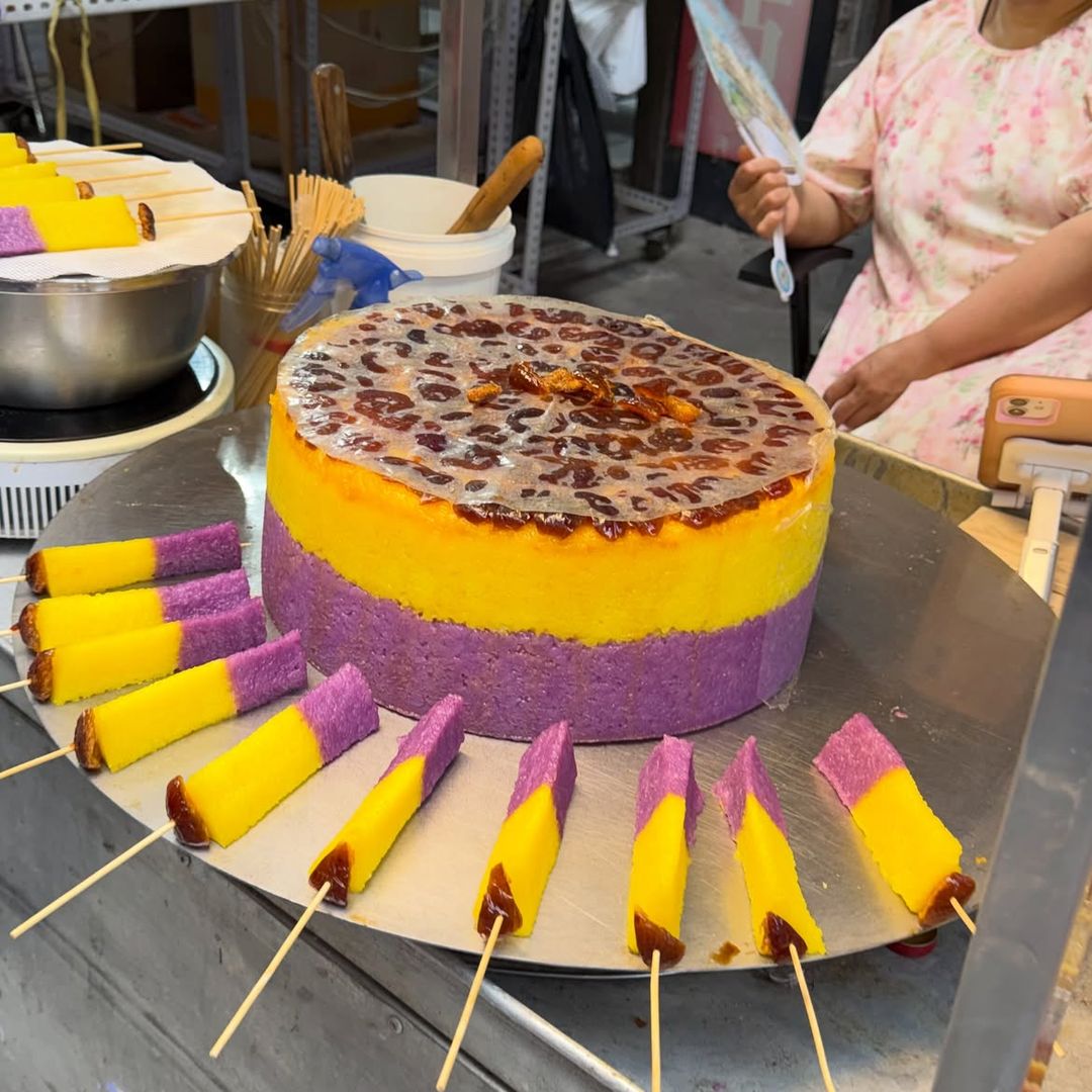 el zenggao o jinggao, un pastel de arroz glutinoso tradicional de Xi'an, China