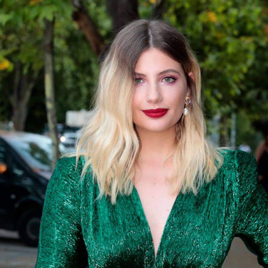 El 'look' más 'royal' de Miriam Giovanelli se inspira en Diana de Gales