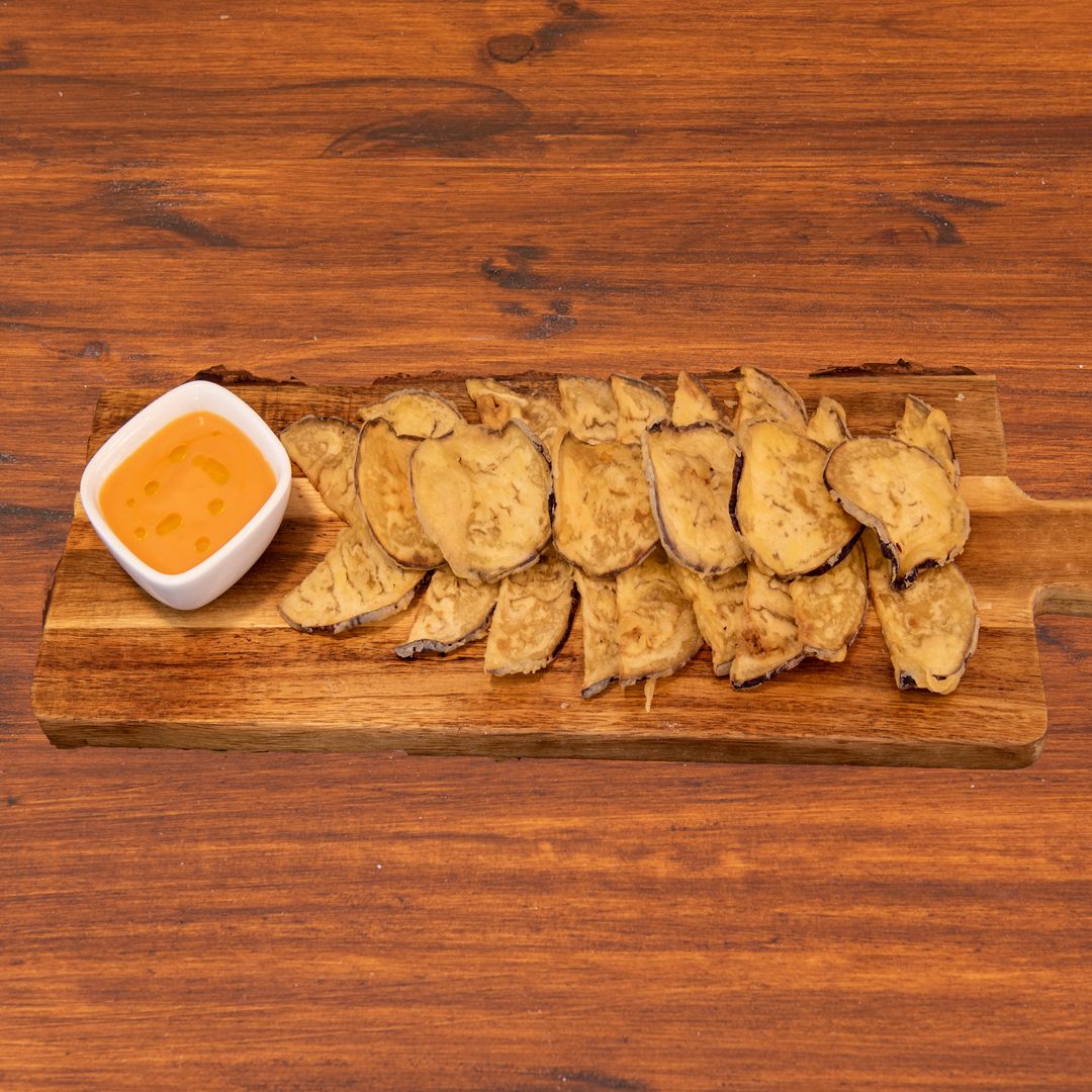 Berenjenas fritas con salmorejo