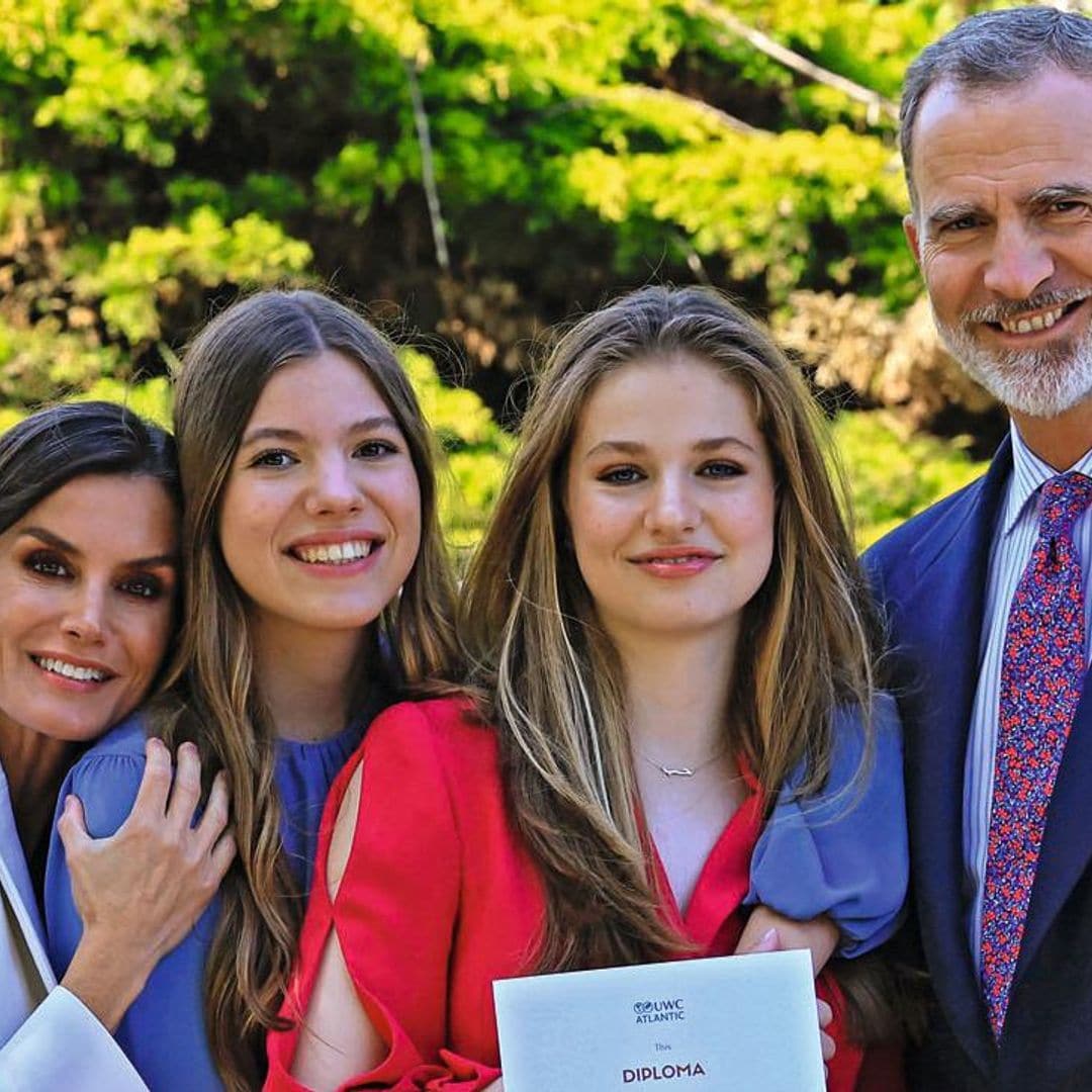 Risas, abrazos y emociones en la graduación de Leonor: celebración en familia, un posado único y el comienzo de una nueva vida
