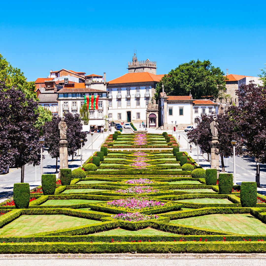 Jardín cerca de Nossa,Senhora,Da,Consolacao, Guimaraes, Portugal