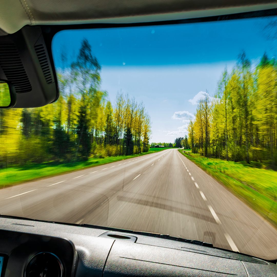 Conduciendo hacia Setomaa, en el sureste de Estonia.