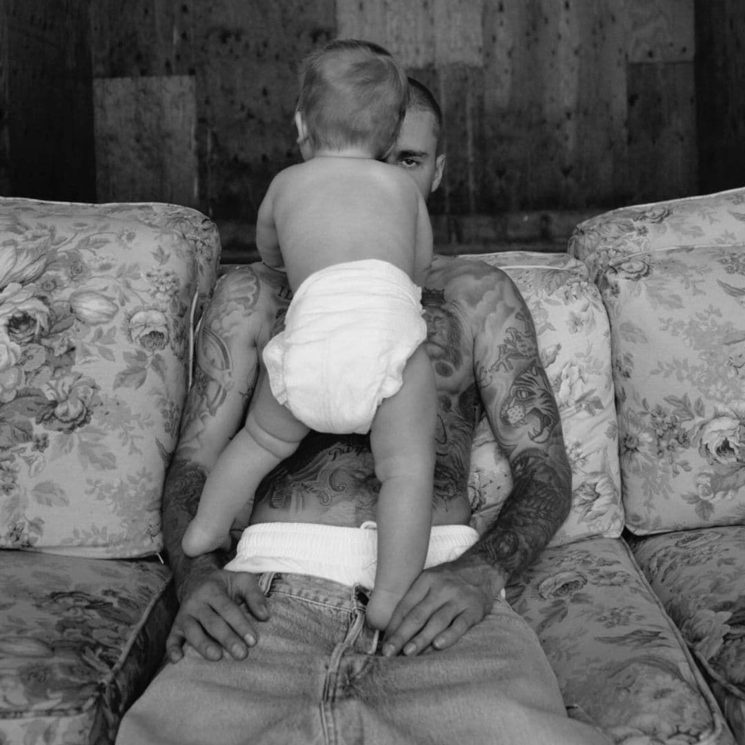 Justin Bieber con su hijo Jack