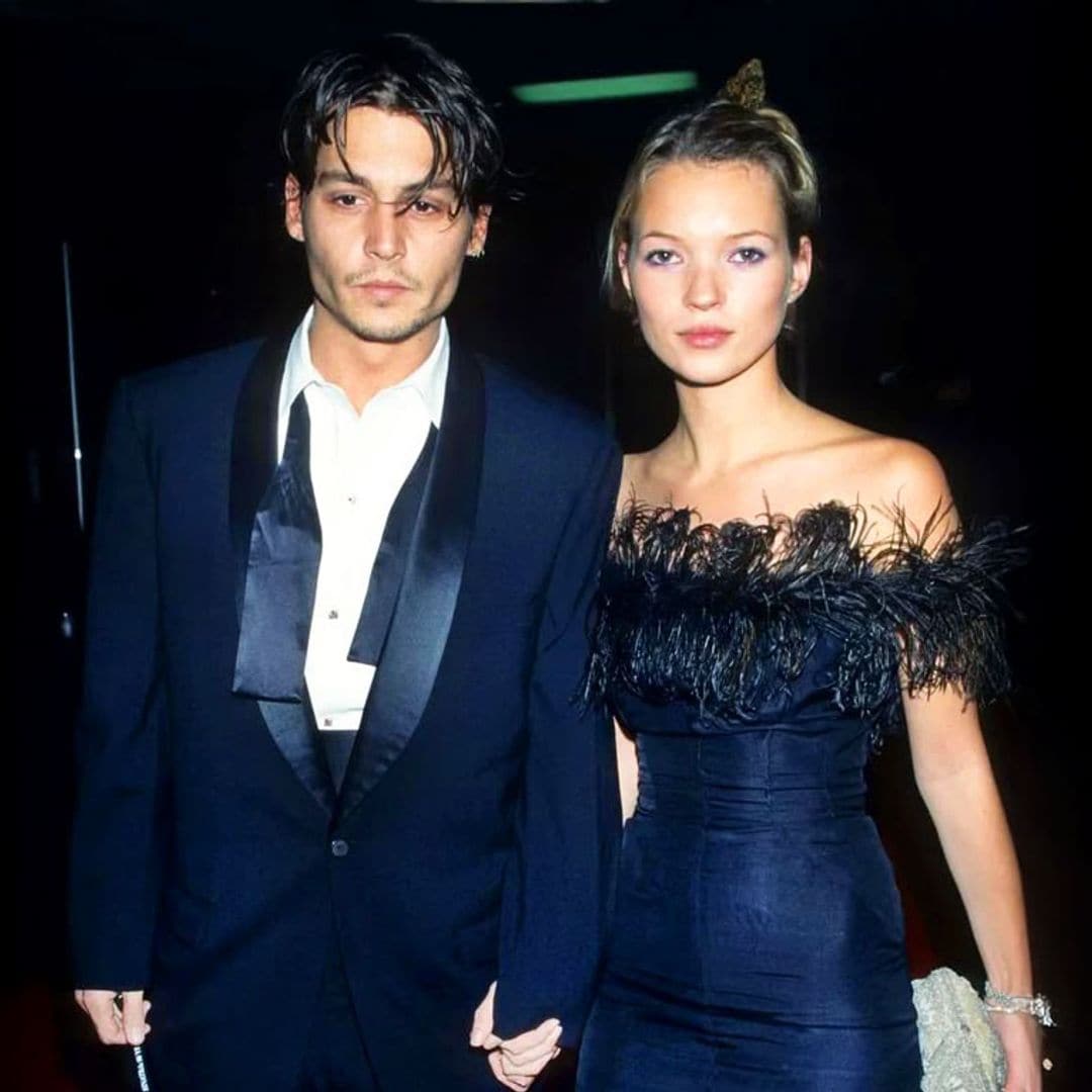 Johnny Depp regaló a Kate Moss este vestido vintage en 1995 y le gustó tanto que lo siguió llevando tras su ruptura