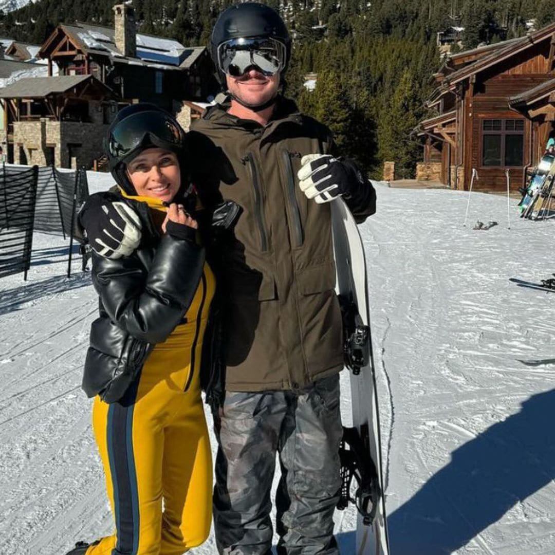 Elsa Pataky y Chris Hemsworth comienzan el año muy románticos, en la nieve y presumiendo de hijos