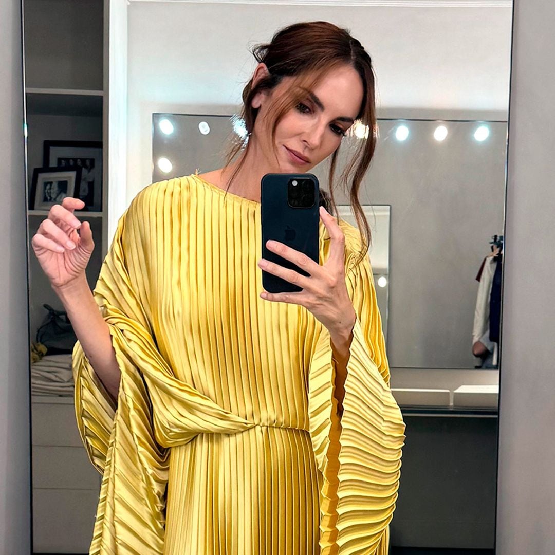 El vestido túnica de Eugenia Silva, un look de invitada con historia: 'Se lo vi a Barbara Lennie y me enamoré'