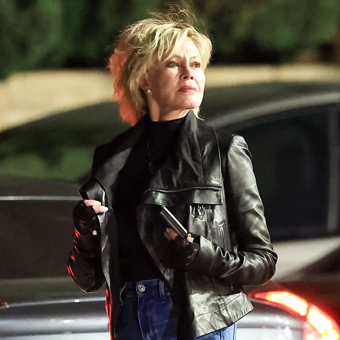Melanie Griffith con una chupa para su cita con Antonio Banderas
