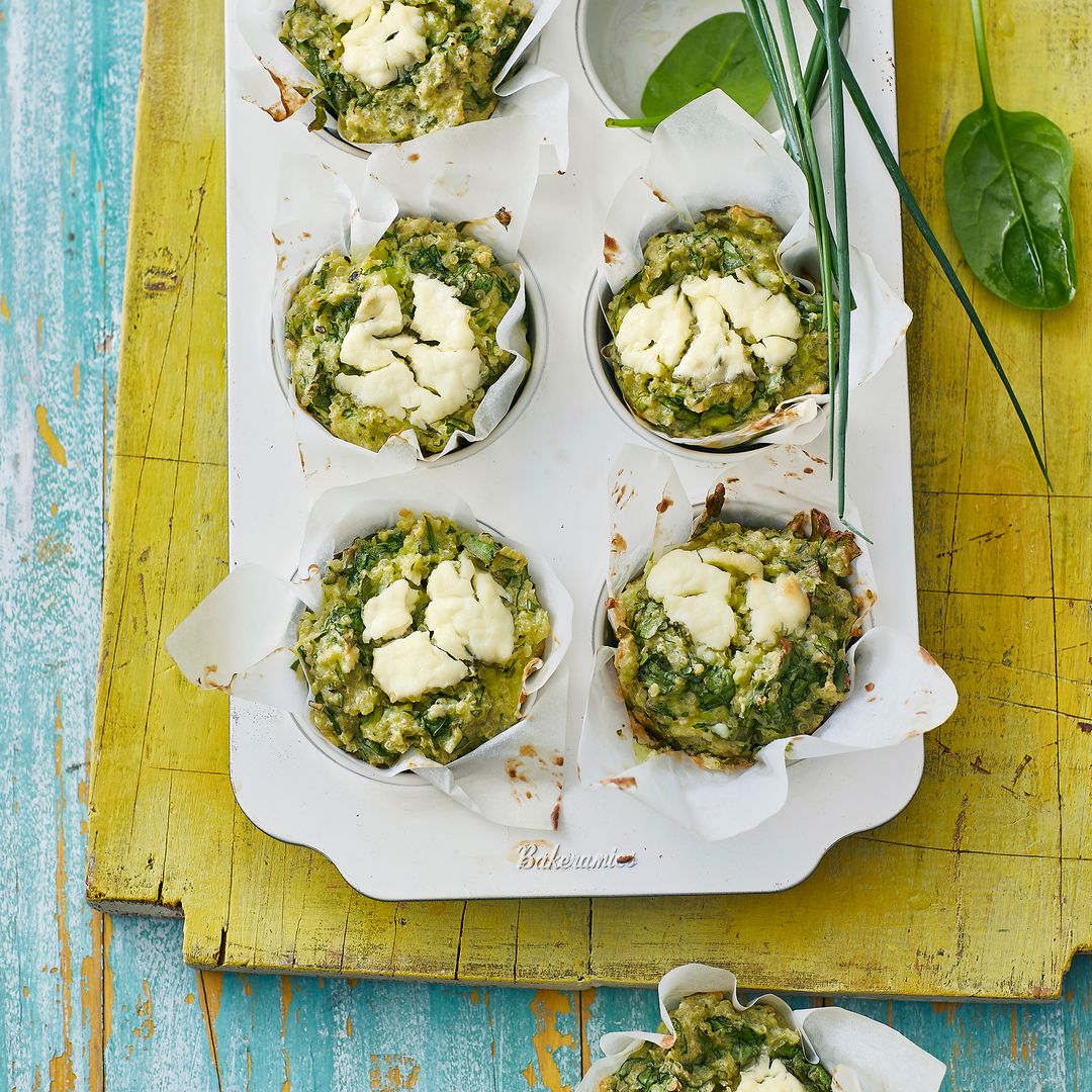 'Muffins' de quinoa con espinacas y ricotta