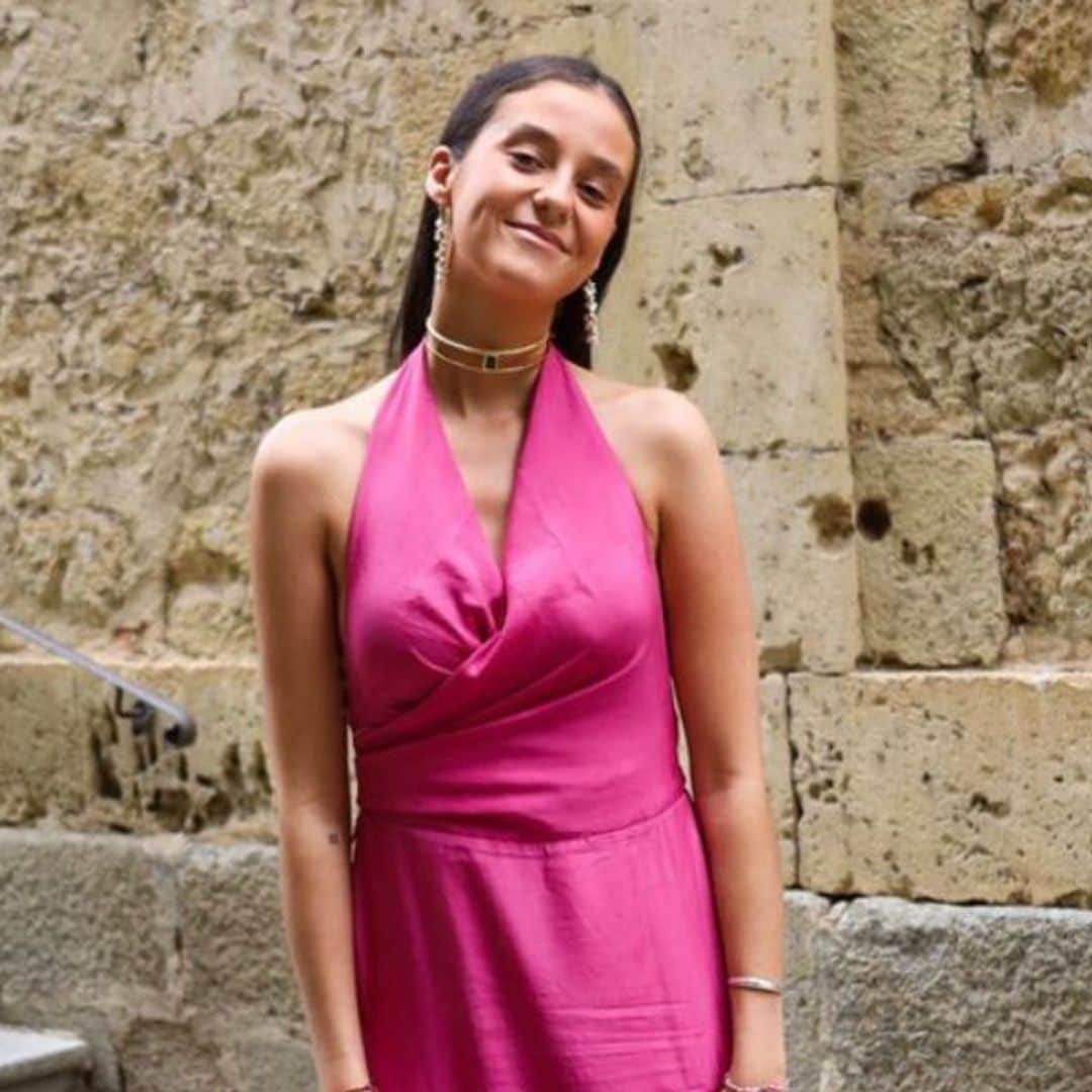 Victoria de Marichalar elige un vestido reversible y 'made in Spain' para su último look de invitada