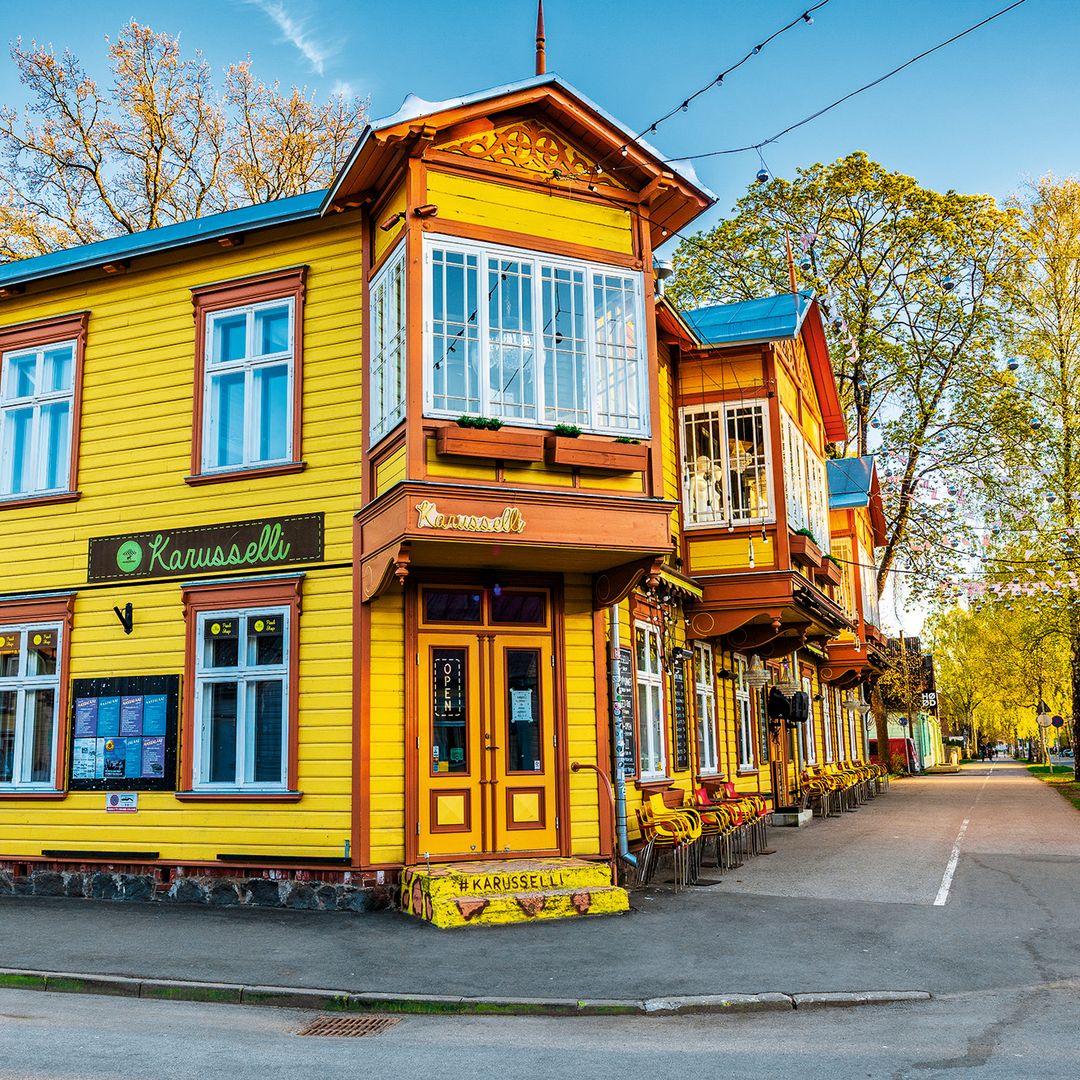 Casas del casco antiguo de Pärnu.