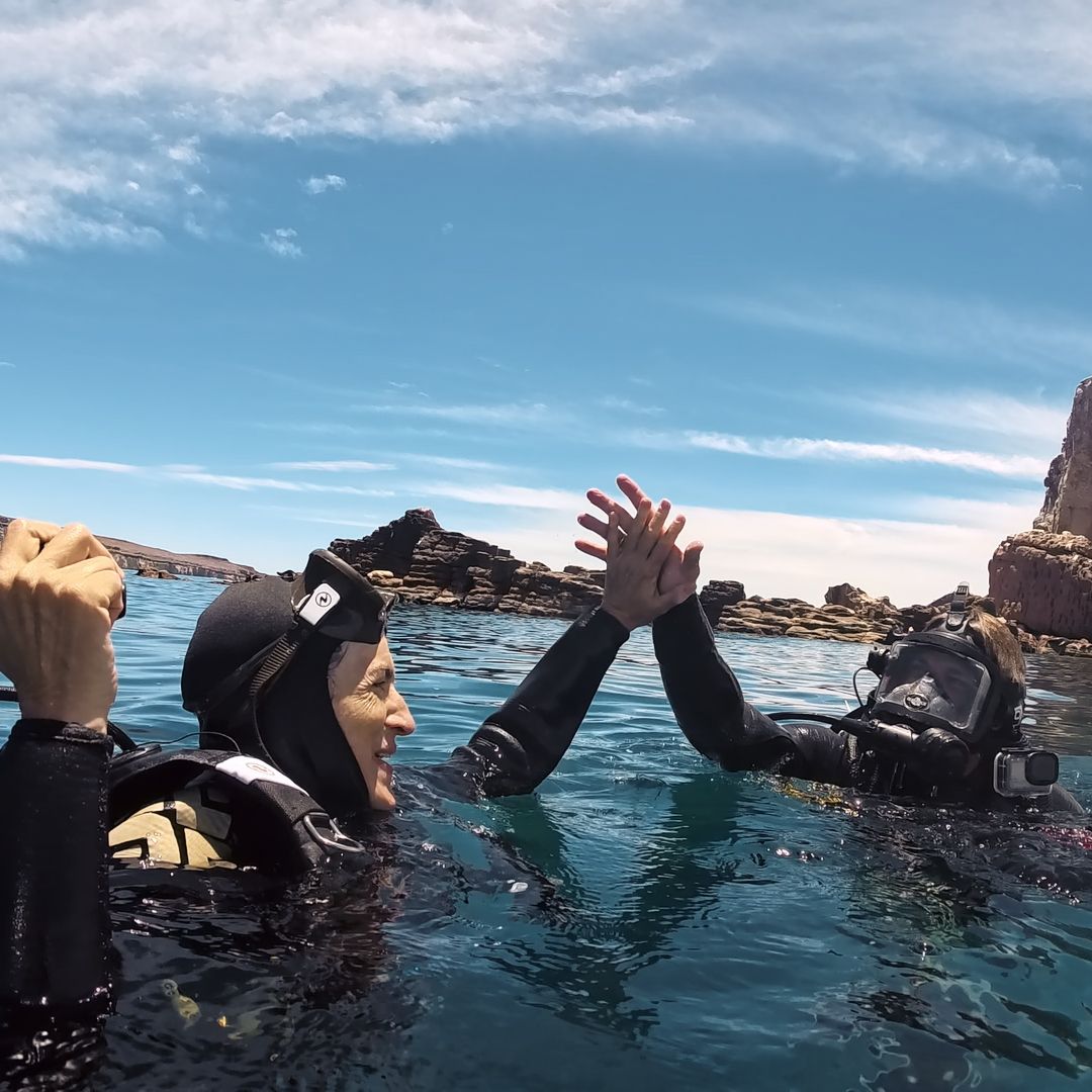 Gotzon Mantuliz y Silvia Abril en Baja California Sur, méxico