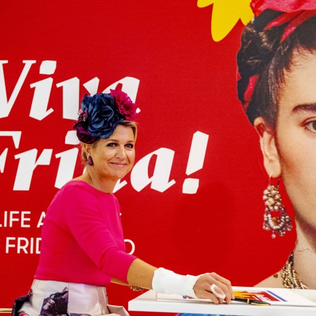 ¡A todo color! Máxima de los Países Bajos se sumerge en el mundo de Frida Kahlo