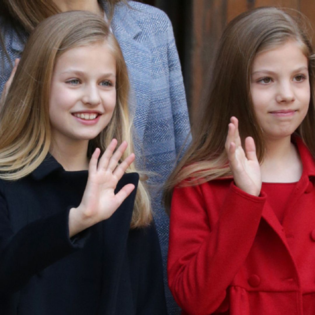 La infanta Sofía alcanza ya en altura a su hermana, la princesa Leonor