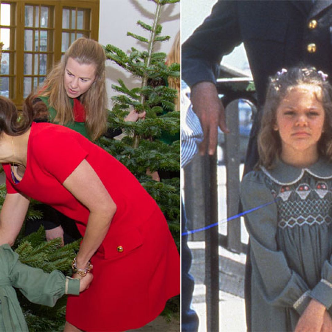 Estelle de Suecia 'desempolva' el vestido más navideño de su madre