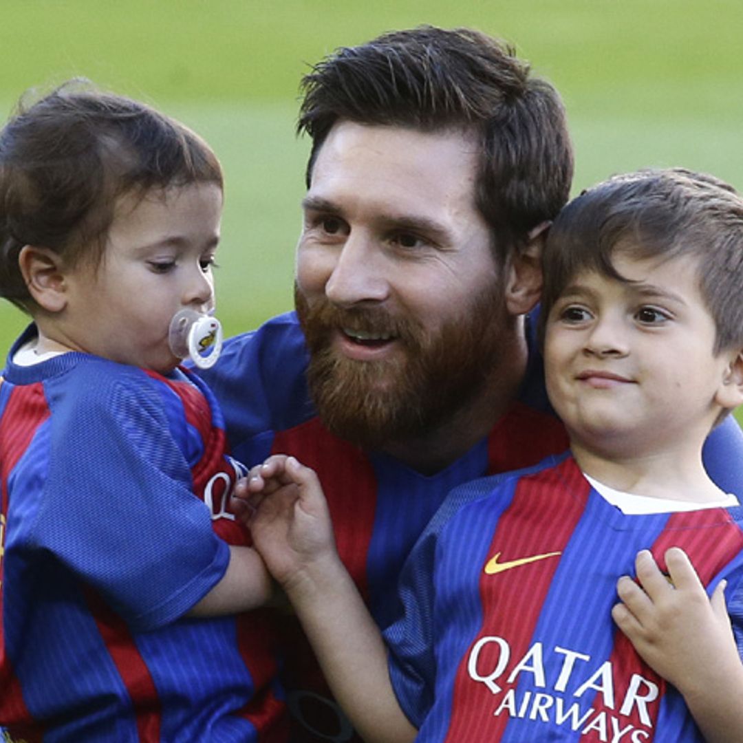 La divertida reacción de Thiago Messi al ver cómo Mateo se cuela en sus clases de fútbol
