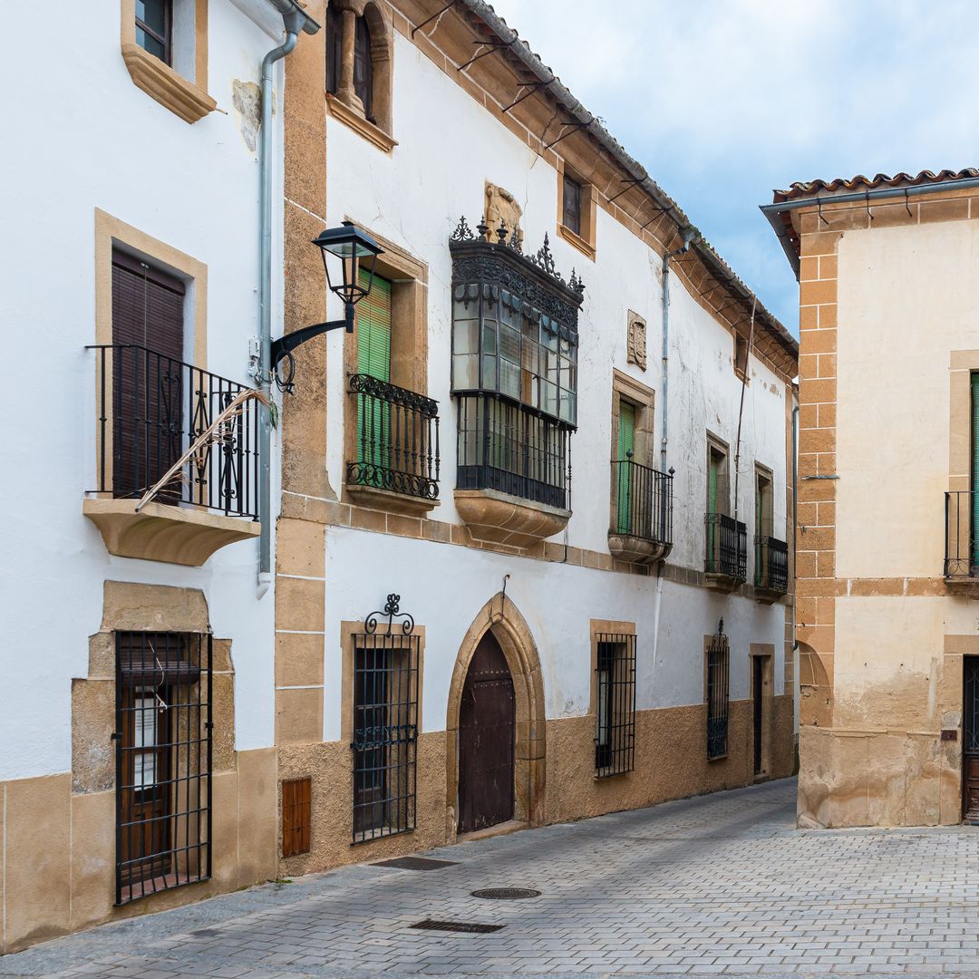 Calles de la villa de Coria en Cáceres, Extremadura