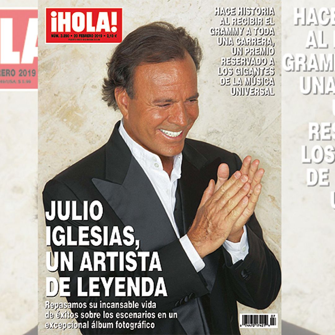 En ¡HOLA!: Julio Iglesias hace historia al recibir el Grammy a toda una carrera