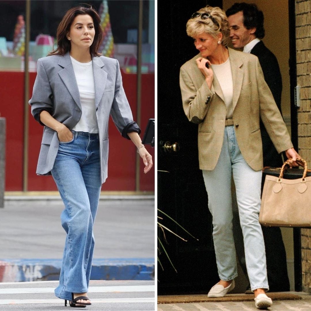 Eva Longoria revive el icónico ‘look’ noventero de Lady Di