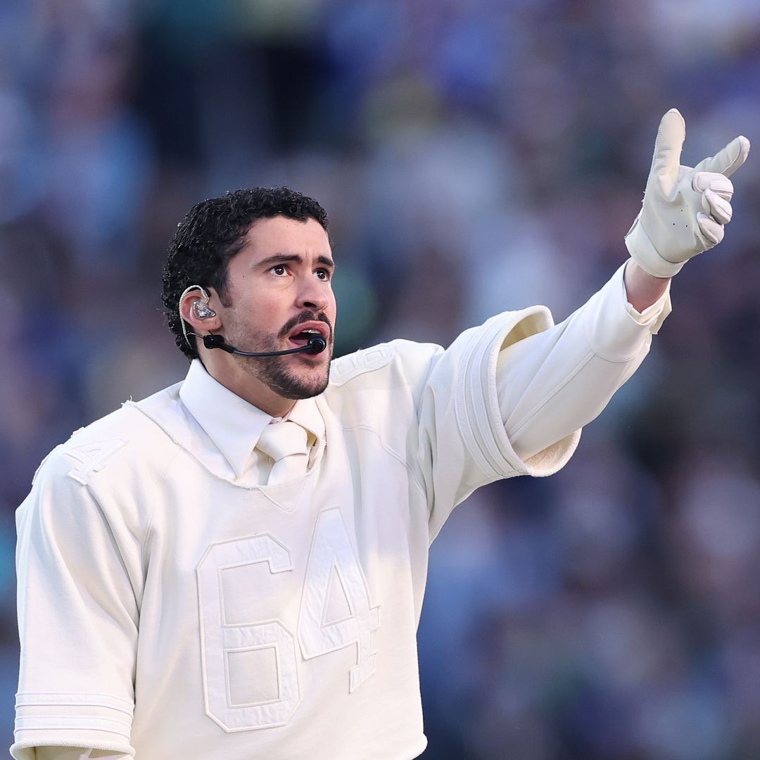 Bad Bunny en su actuación en  la 'Super Bowl'