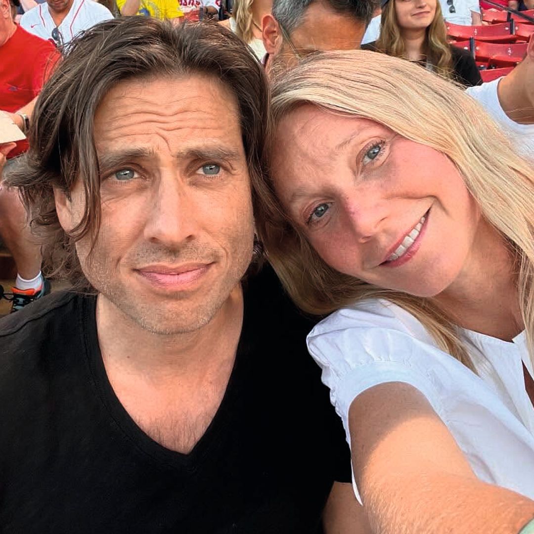 Una instantánea de Paltrow con su marido, compartida en sus redes sociales