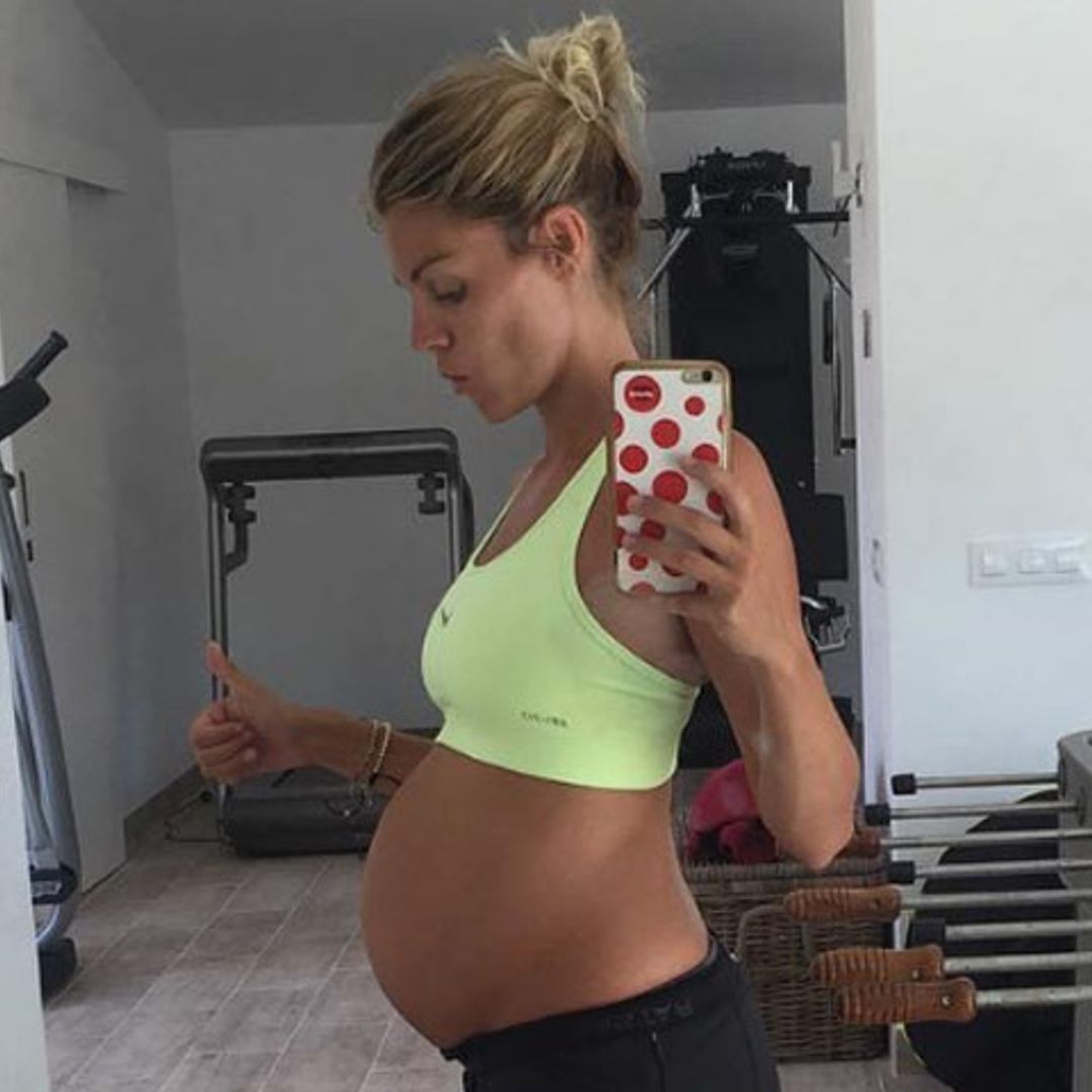 Amaia Salamanca, siete meses de embarazo en plena forma