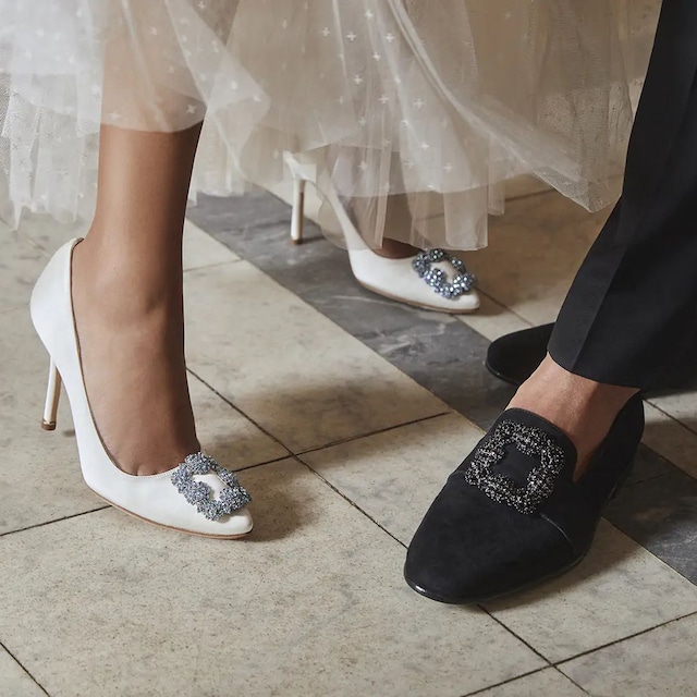 Zapatos de novia de invierno de Manolo Blahnik