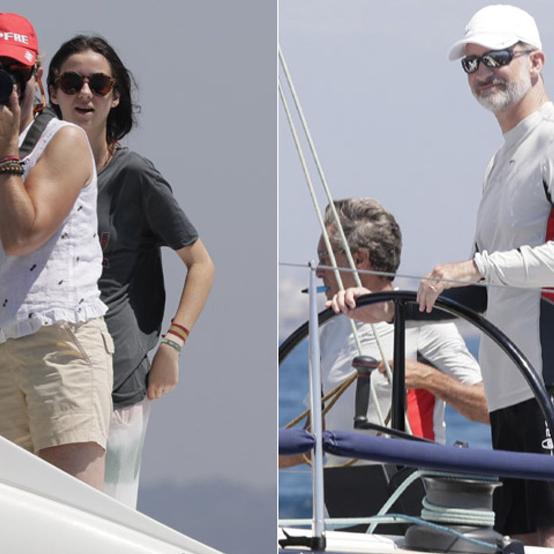 El rey Felipe vuelve a desatar el fenómeno fan de la infanta Elena