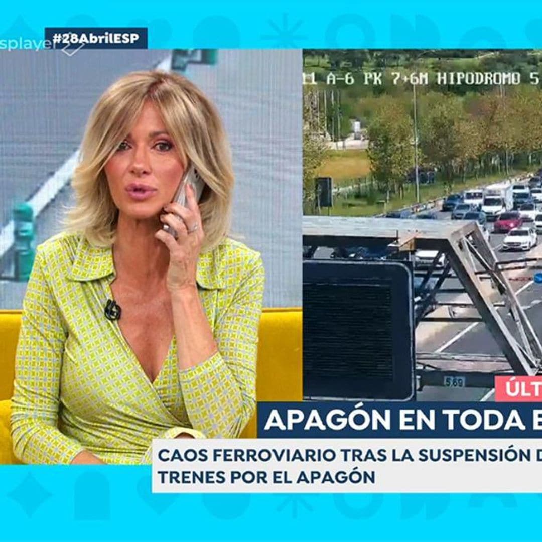 Susanna Griso vive en directo la llamada de su hija desde un atasco en Madrid 
