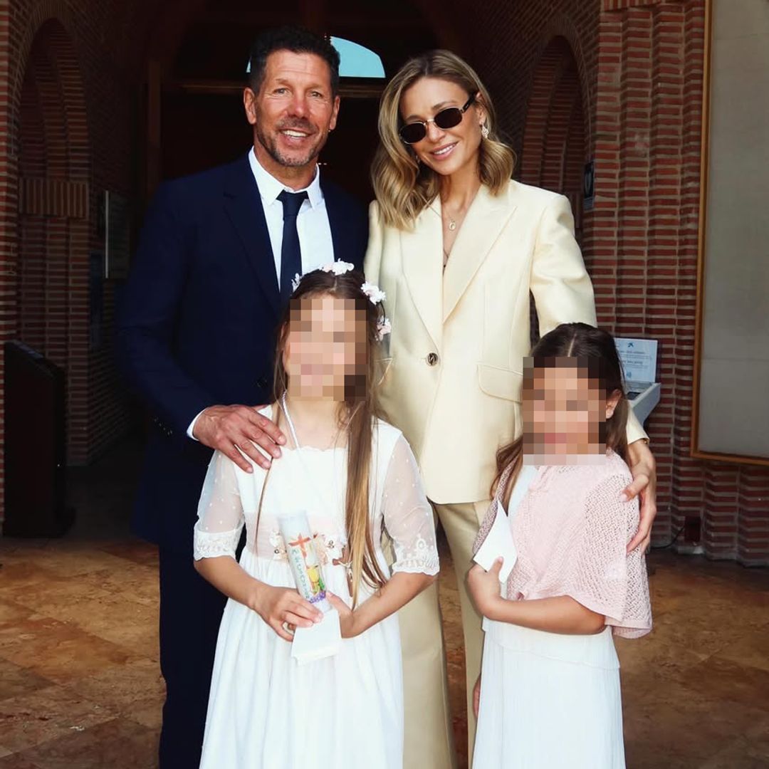 Diego Simeone y Carla Pereyra celebran la comunión de su hija Francesca en Madrid: las fotos íntimas de la ceremonia
