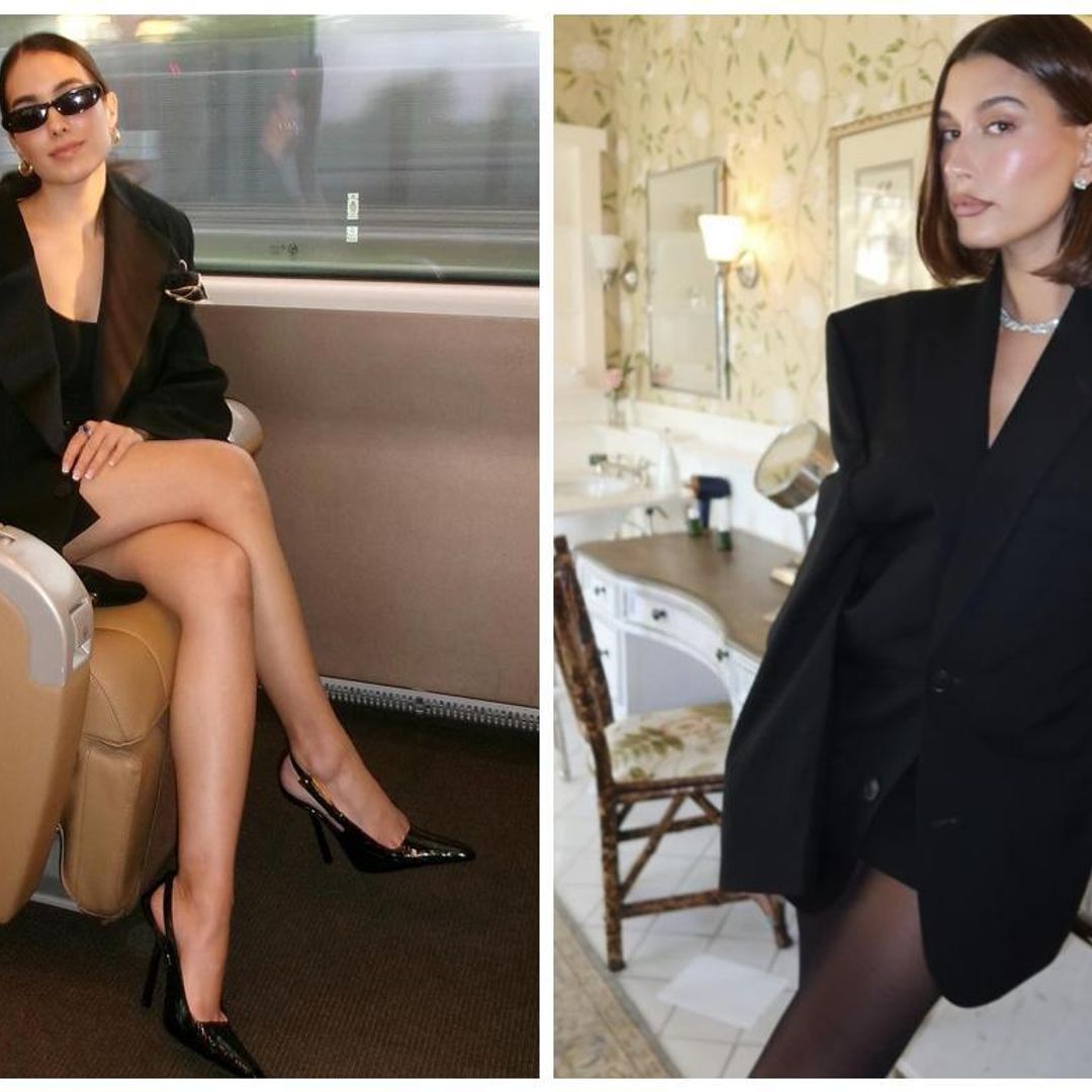 Hailey Bieber y Sharon Fonseca comparten su amor por el ‘blazer oversize’