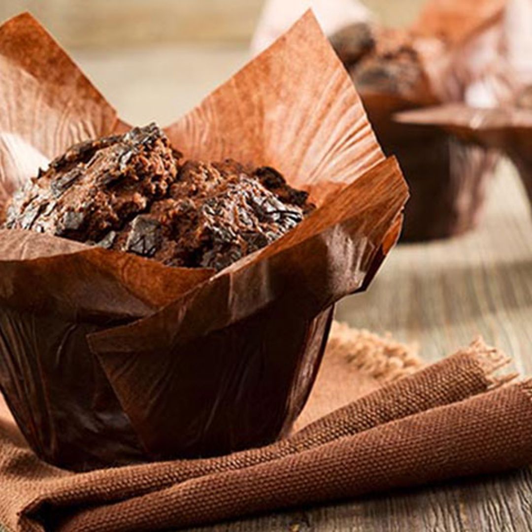 Muffins con doble chocolate