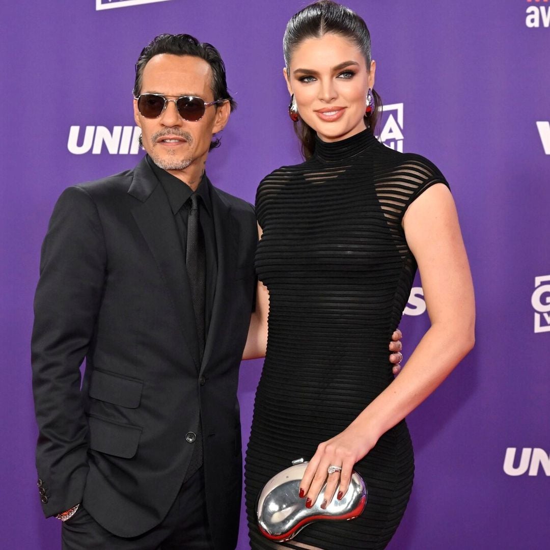 Marc Anthony y Nadia Ferreira deslumbran a su paso por los Latin American Music Awards 2024