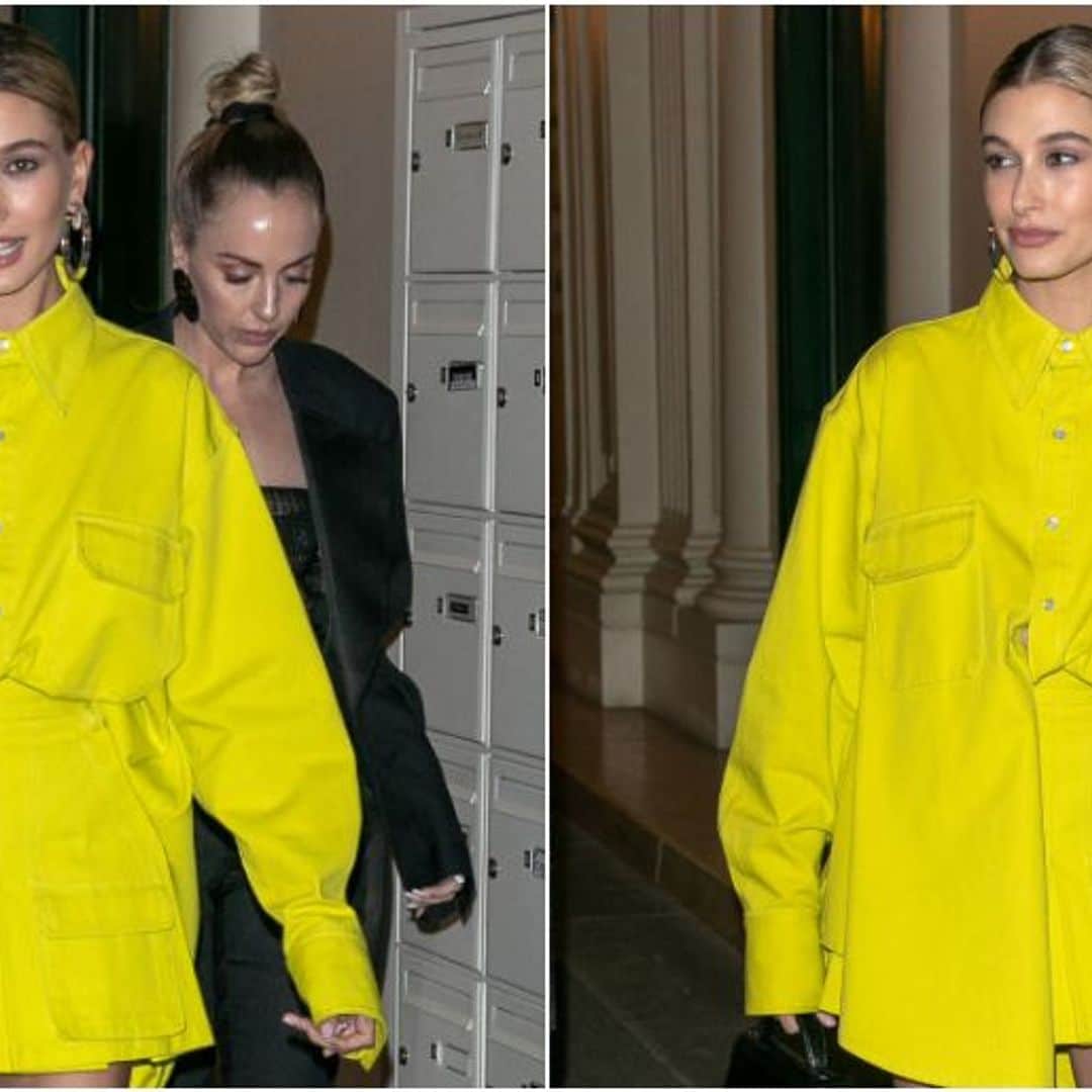 Los 'citron colors' están de moda ¡Así lo lleva Hailey Baldwin!
