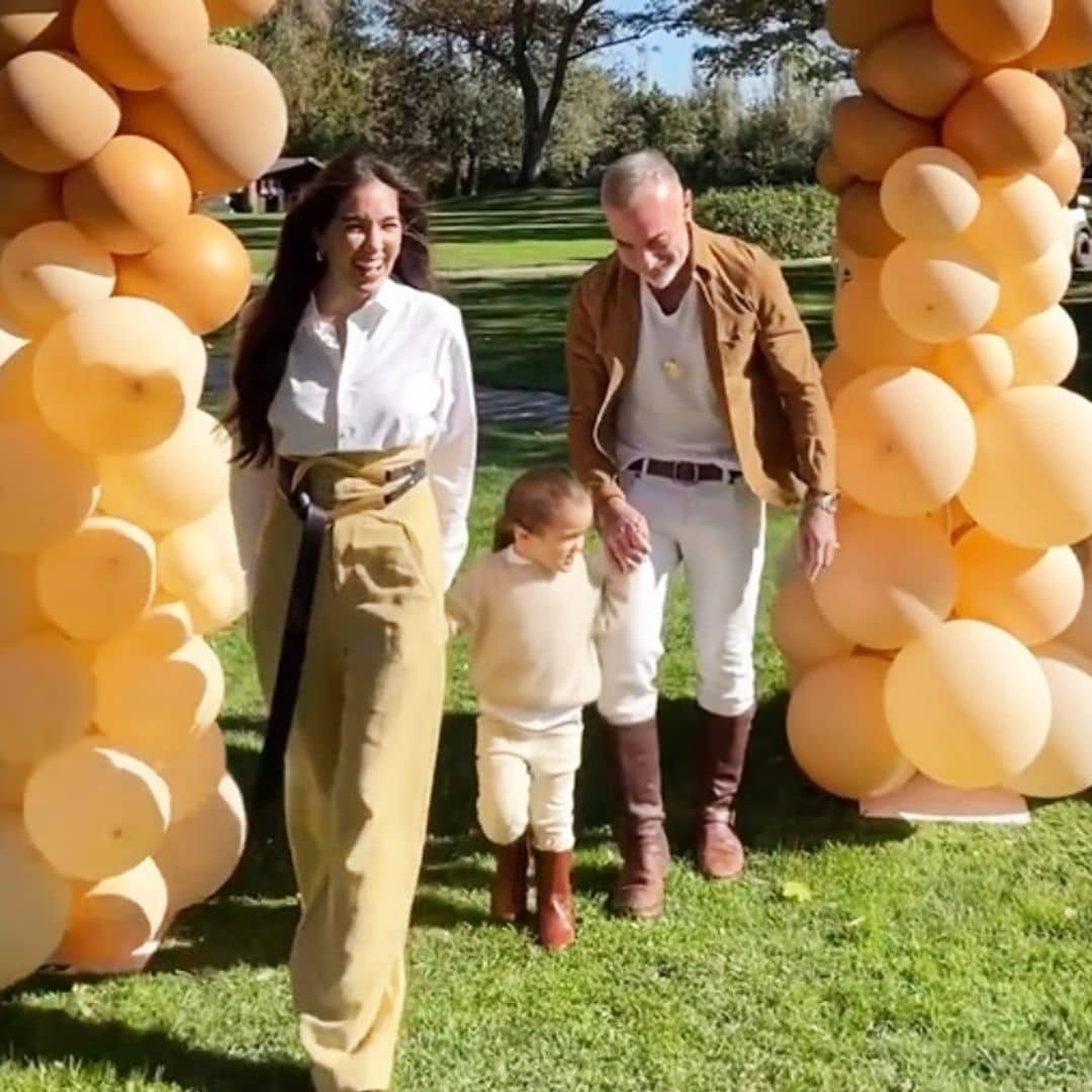 Gianluca Vacchi recrea un safari africano en el jardín de su casa para la impresionante fiesta de cumpleaños de su hija